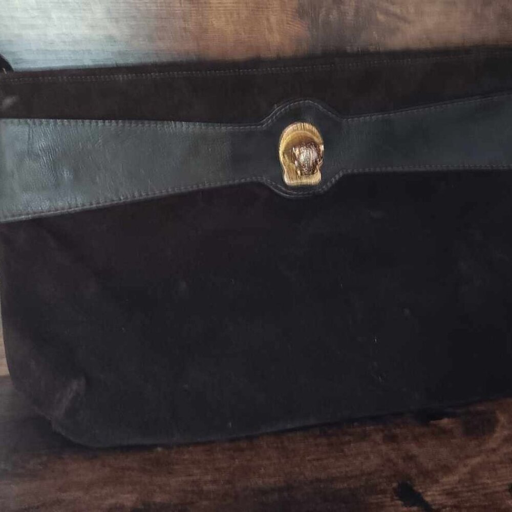 Vintage Mardane USA Suede Leather Clutch